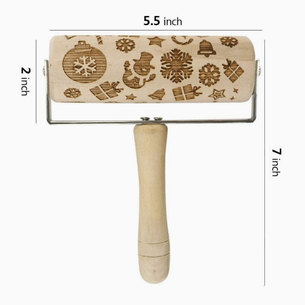 Christmas Baking Rolling Pin - Picture 5 of 8
